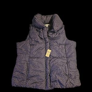 Coldwater Creek Black and White Patterned Vest